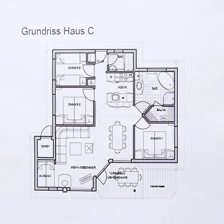 Haus Mit Zwei Fluegeln Fuer Acht Personen Appartement *